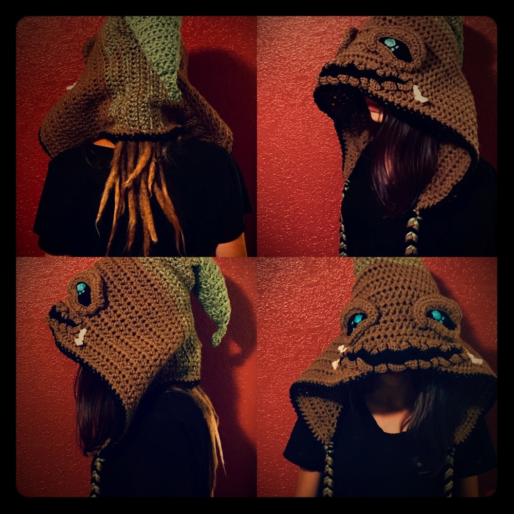 Handmade Crochet Sorting Hats Twin